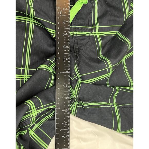 OP Ocean Pacific Men Board Shorts Adult Sm (28-30) Blue Green Plaid Swim Trunks - Picture 6 of 7
